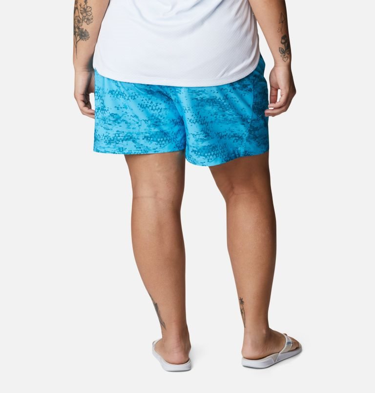 Women's Columbia PFG Tidal II Shorts Blue | Plus Size CA-A8364
